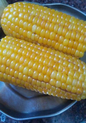 A picture of Boiled Makki.