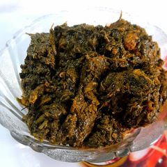 Sarson And Bathua Saag With Mutton Kofta A picture of Sarson And Bathua Saag With Mutton Kofta.