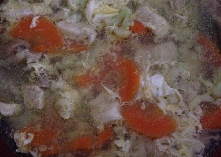 makanan Sup Ayam (kilong-kilong) -edisi bahan apa adanya di kulkas-😭 yang bikin betah