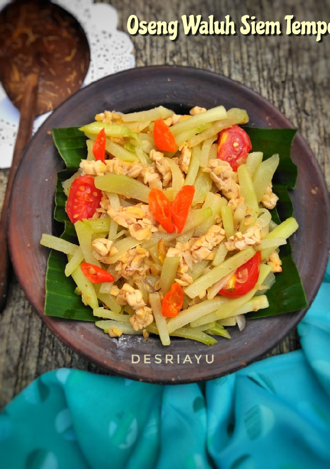 Foto resep Oseng Waluh (Labu Siam) dan Tempe