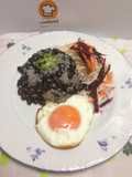 Arroz con frijoles  Negros al estilo cubano!!