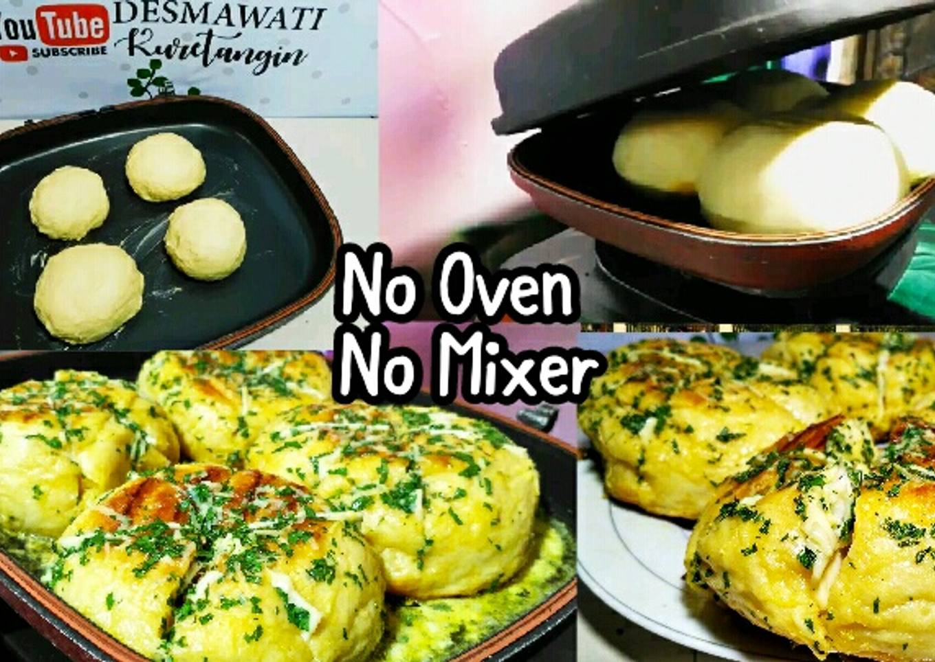 Korean Garlic Cheese Bread Roti Roti Korea Tanpa Oven