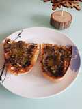 Black Garlic and Tomato Toast
