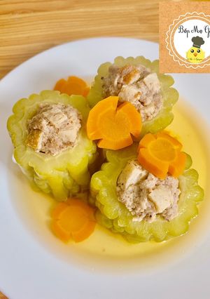 Hình của món Khổ qua nhồi thịt chả cá.