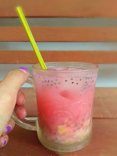 Foto resep Es Sawo Pinky Segar