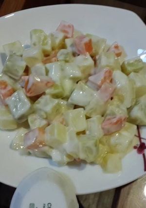 Hình của món Salad củ, quả trộn sốt mayonnaise.
