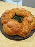 Pan focaccia pasquale con noci e mandorle🥚🥯