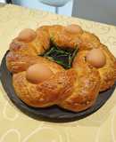 Pan focaccia pasquale con noci e mandorle🥚🥯