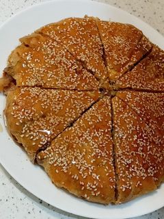 عکسی از دستور نان سیب عسلی