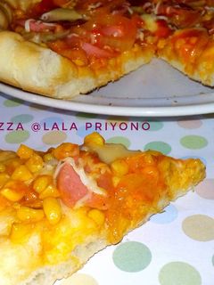 Foto resep Pizza Teflon Simple (No Knead)