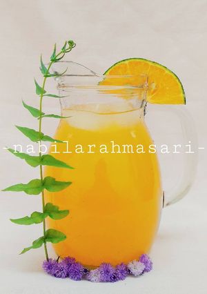 Foto resep Es jeruk peras