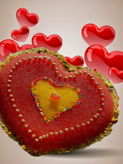 டூயல் ஹார்ட் ஸ்வீட் (Dual heart sweet recipe in tamil) செய்முறை முக்கிய புகைப்படம்