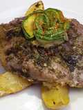 Filete al perejil con papas rústicas