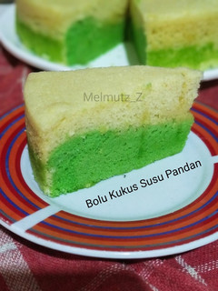 Foto resep 34. Bolu Kukus Susu Pandan