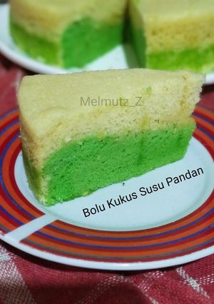 Foto resep 34. Bolu Kukus Susu Pandan