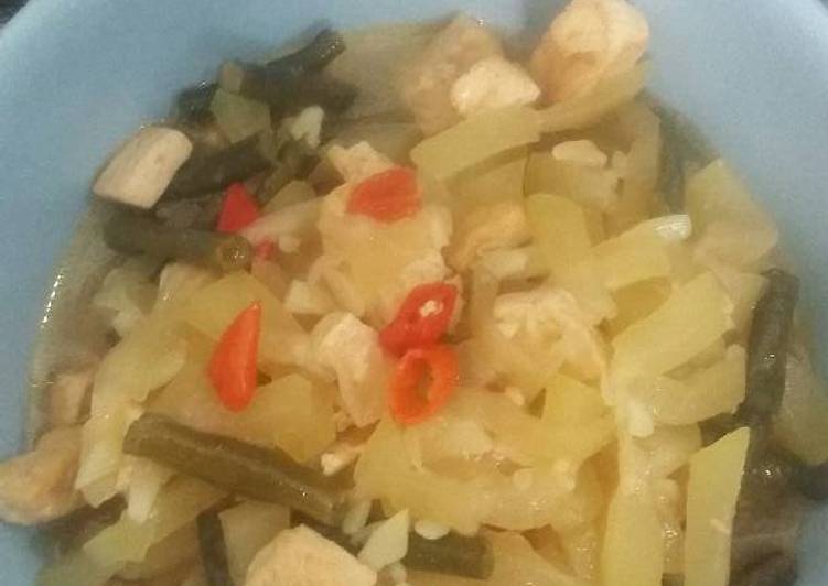 Bumbu Membuat Sayur labu siam tahu kacang santan Anti Gagal
