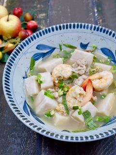 Hình của món Canh Khoai Môn Tôm Thịt.