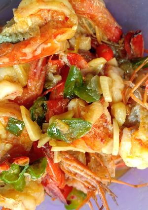 Foto resep Tumis Udang cabe Ijo