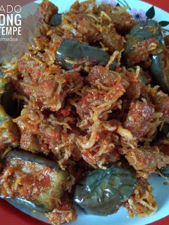 Foto resep Balado Terong, Teri, Tempe