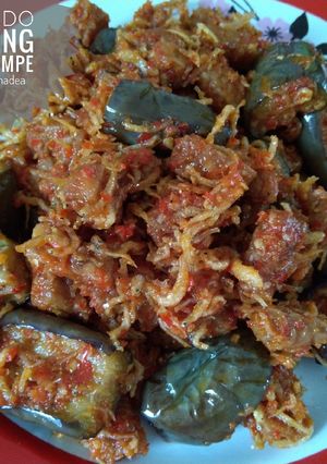 Foto resep Balado Terong, Teri, Tempe