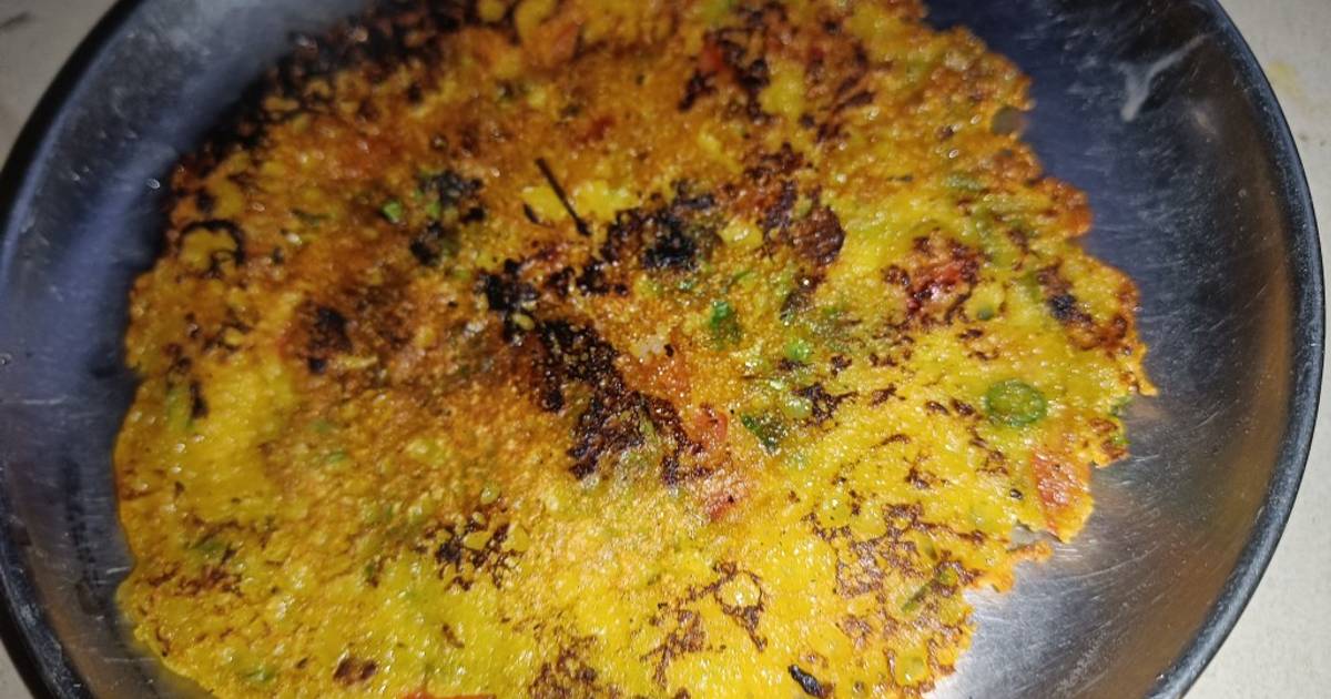 Palak Besan Cheela/ Spinach Besan Chilla Recipe by Sarita Srivastava