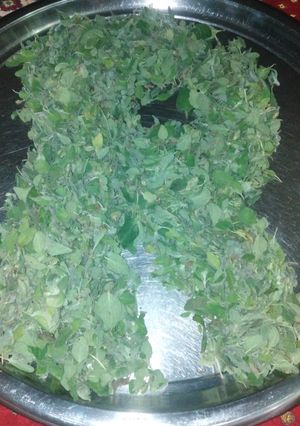 صورة لوصفة تحضير الزعتر الاخضر لعمل زعتر