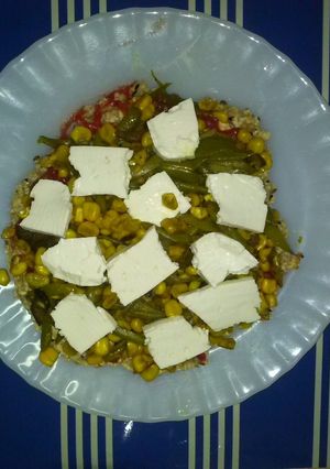 Una foto de Pizza Vegetariana: Masa de Avena Multigranos