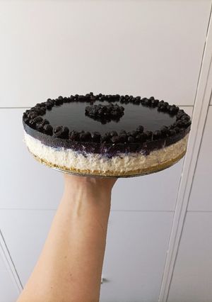 Áfonyás sajttorta recept fotója