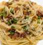 Easy Way Prepare Recipe Sweet pea and bacon linguine that is Delicious, Tasty}