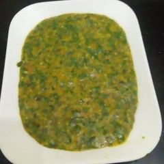 Traditional vegetables (mitoo with milk) A picture of Traditional vegetables (mitoo with milk).