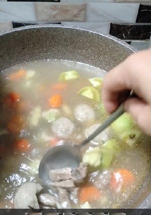 Foto resep Sop / Soup Sapi Baso Segar
