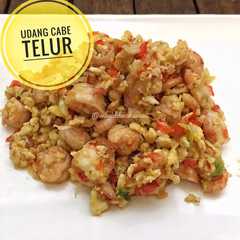 A picture of Udang Cabe Telur.