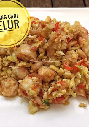 Foto resep Udang Cabe Telur
