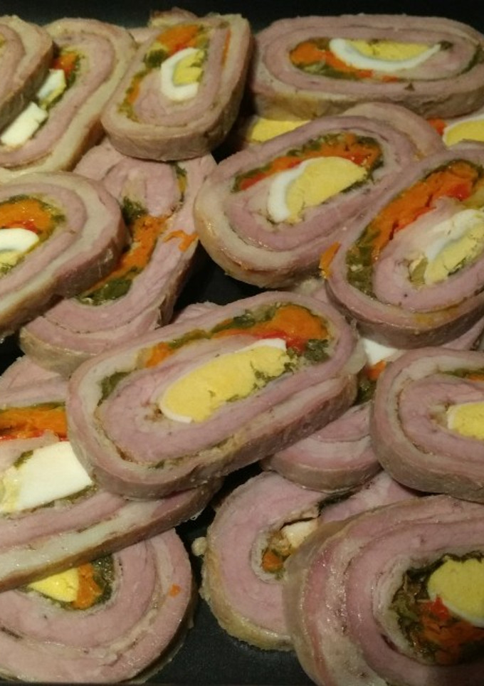 Una foto de Matambre arrollado al horno