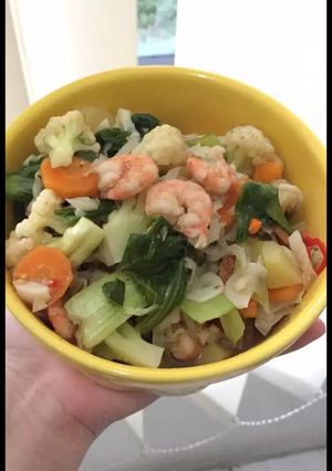 Foto resep Oseng-oseng sayur & udang