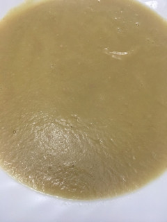 Una foto de Crema de puerros y jamón serrano