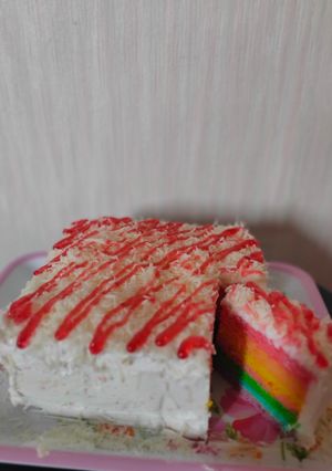 Foto resep Rainbow Cake Kukus
