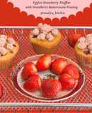 Eggless Strawberry Muffins With Strawberry Buttercream Frosting