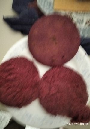 Una foto de Arepas de remolacha