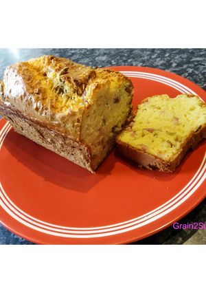 Une photo de Cake aux lardons & aux olives