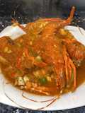 Baby lobster saus padang