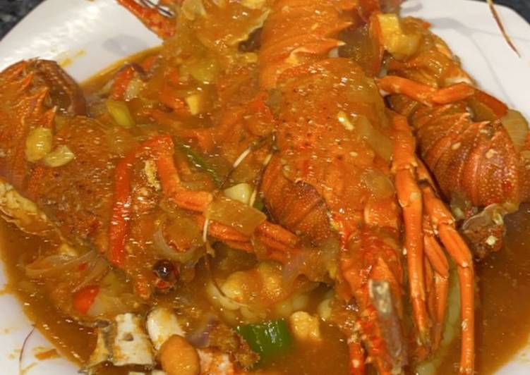 Cara Gampang Menyiapkan Baby lobster saus padang, Enak Banget