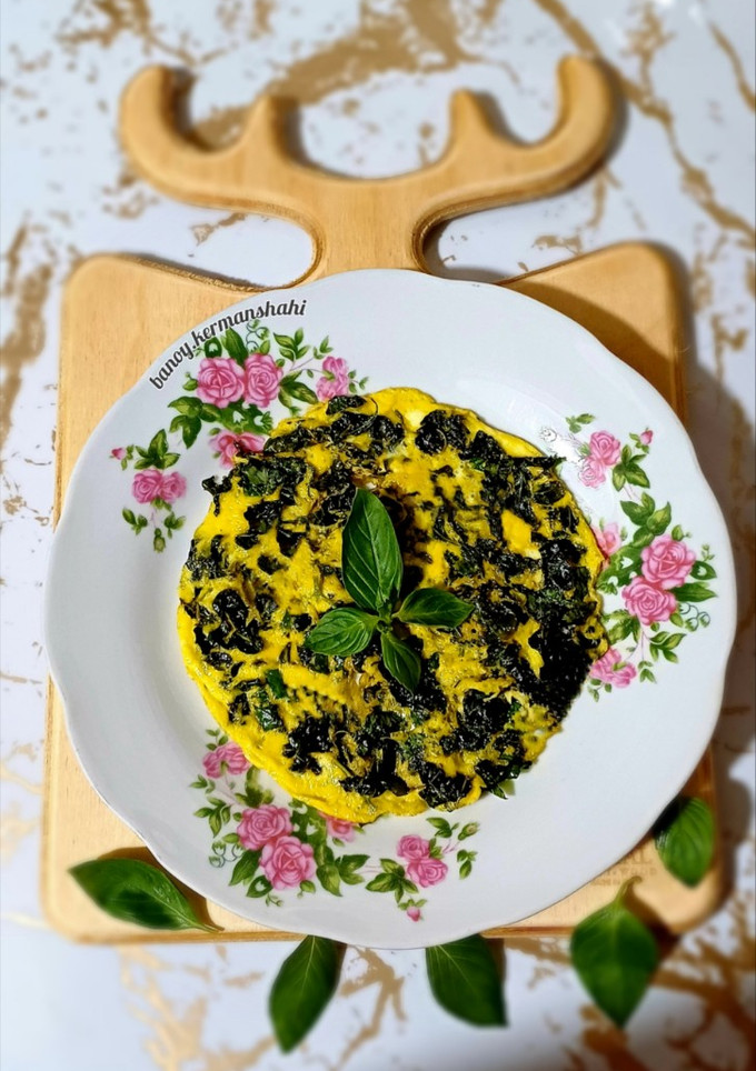 عکسی از دستور املت ریحان🍃