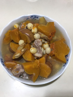 南瓜🎃蓮子排骨湯(大同電鍋料理、清冰箱) 的食譜成品照片