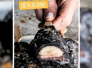 Una foto de Paletas congeladas de plátano