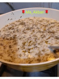 عکسی از دستور آش دوغ محلی