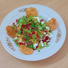 A picture of Dahi Bhalla Papadi Bliss.