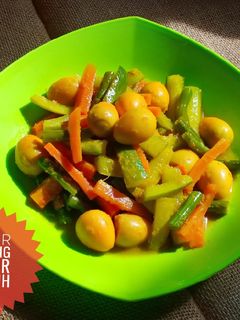 Foto resep 5. Acar Kuning Telur Puyuh
