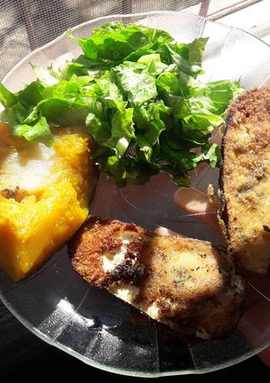 Una foto de Milanesa de berenjenas 🍆