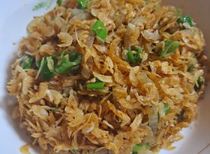 Hình của món Tép khô rang.